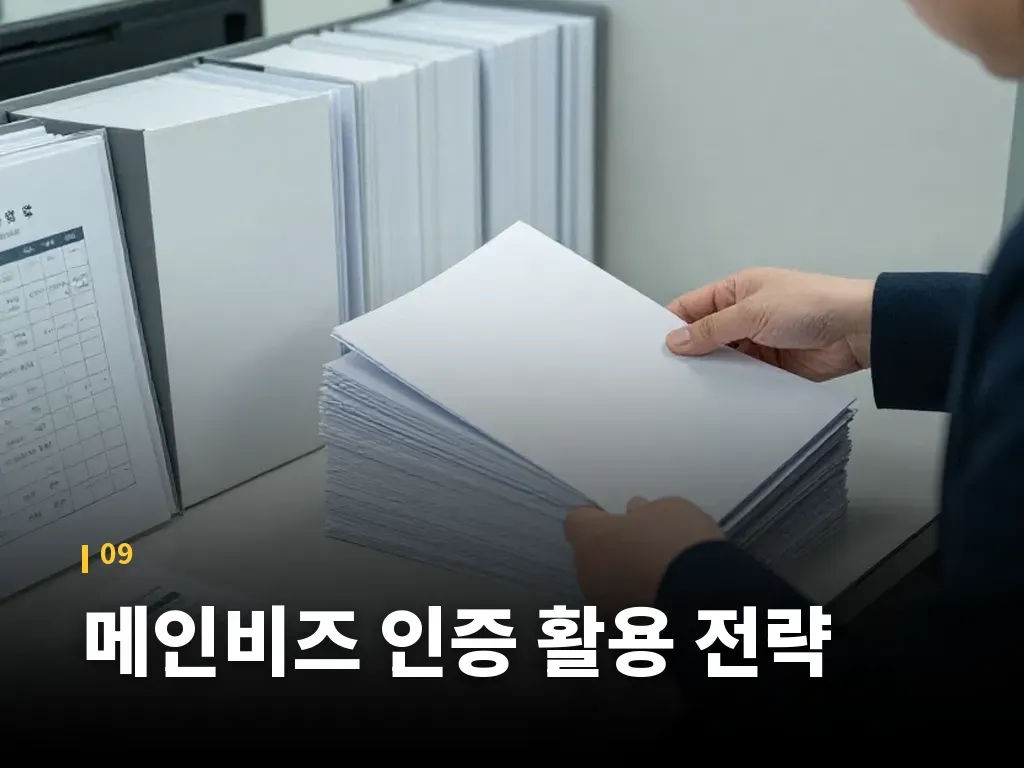 메인비즈 인증 활용 전략 이미지