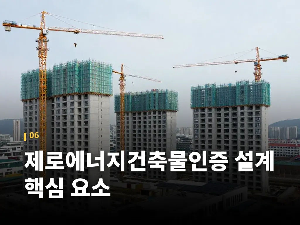 제로에너지건축물인증 설계 핵심 요소 이미지