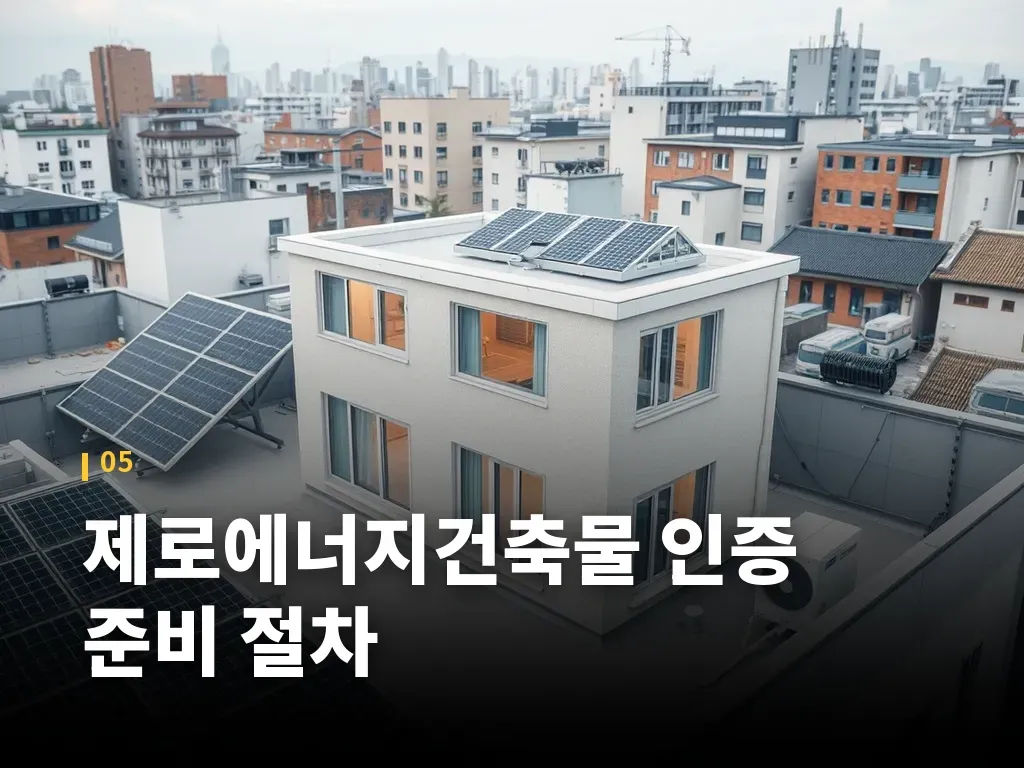 제로에너지건축물 인증 준비 절차 이미지
