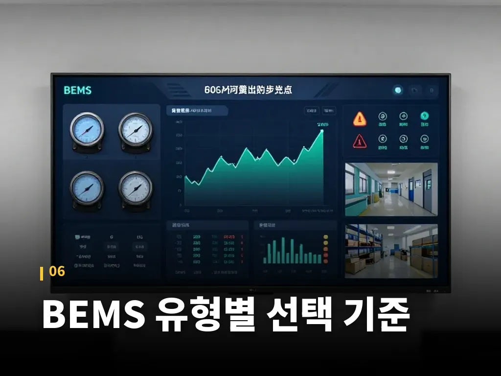 BEMS 유형별 선택 기준 이미지