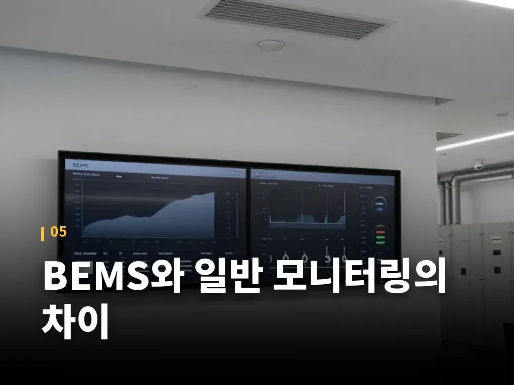 BEMS와 일반 모니터링의 차이 이미지