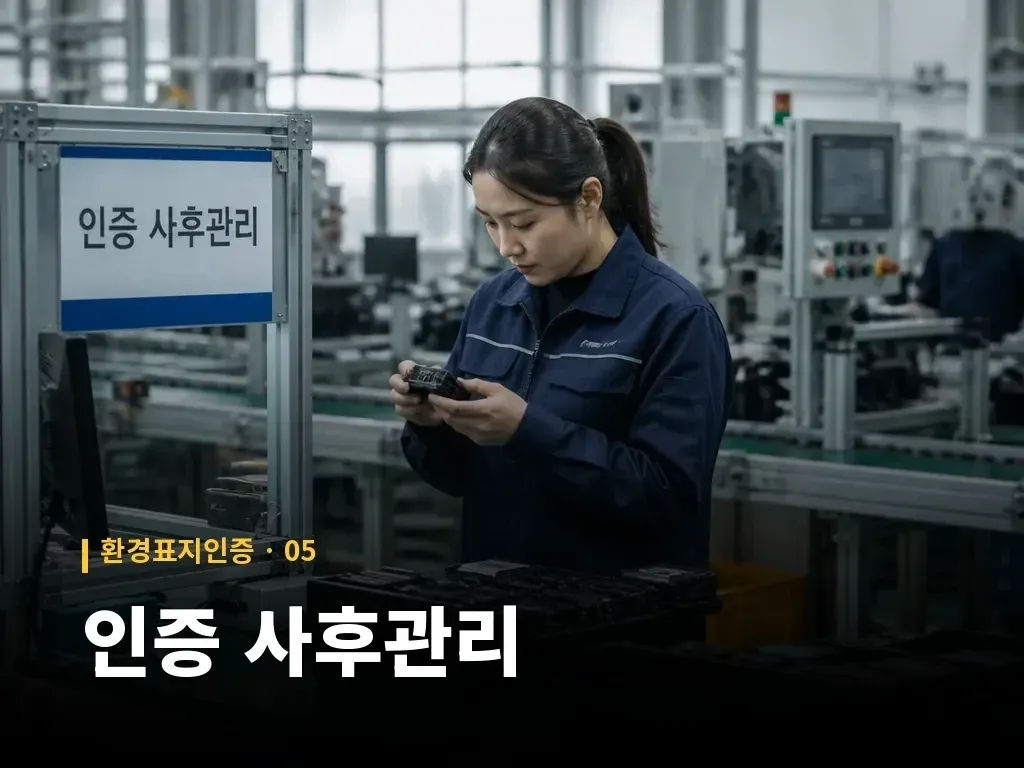 인증 사후관리 이미지