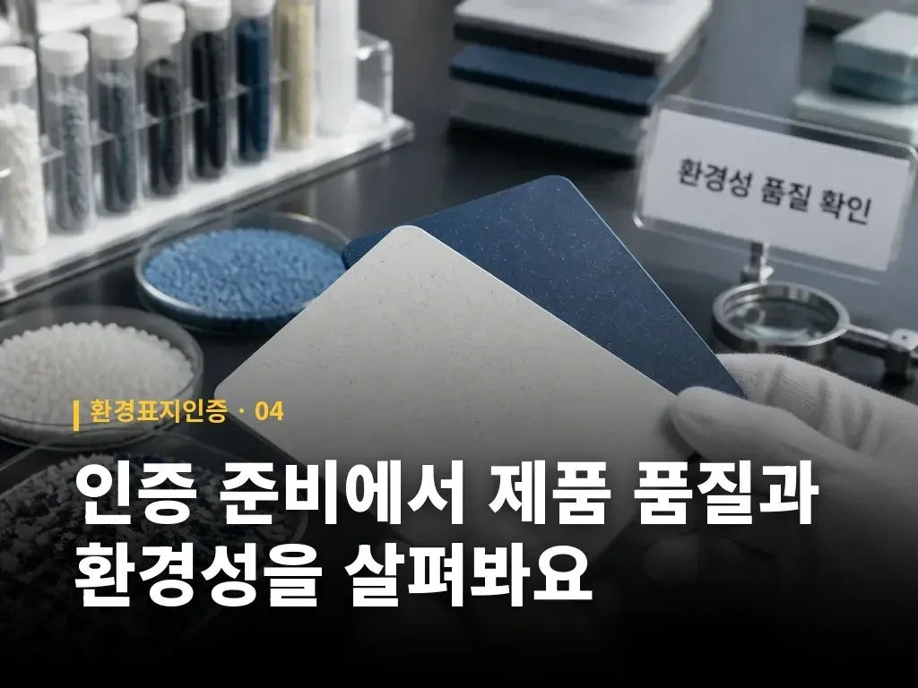 인증 준비에서 제품 품질과 환경성을 살펴봐요 이미지