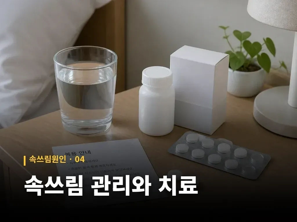 속쓰림 관리와 치료 이미지
