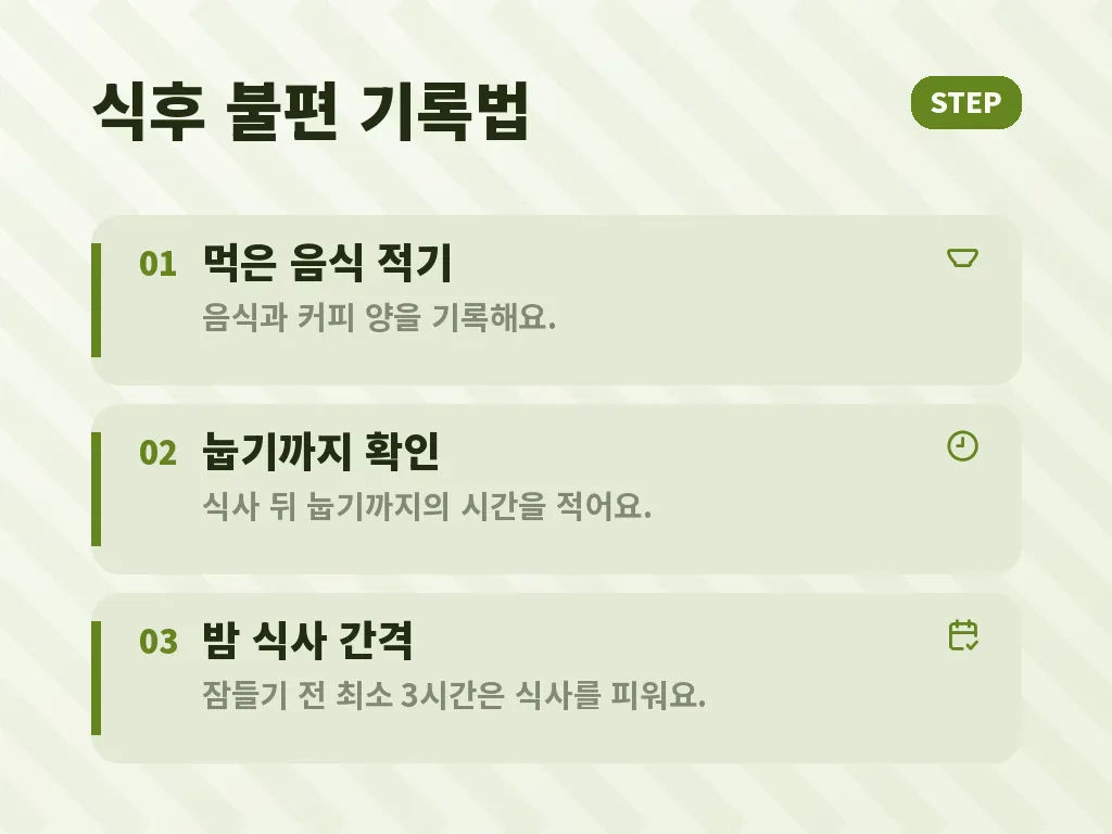 진료가 필요한 속쓰림 증상 이미지