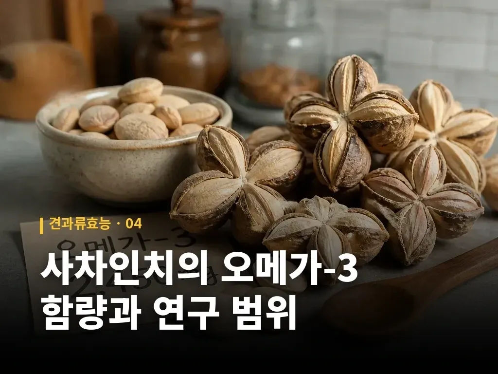 사차인치의 오메가-3 함량과 연구 범위 이미지