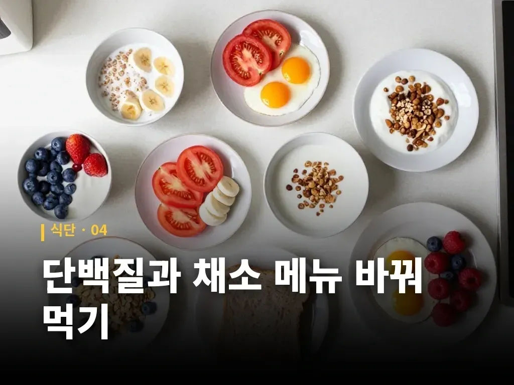 포만감을 고려한 식사 순서 이미지