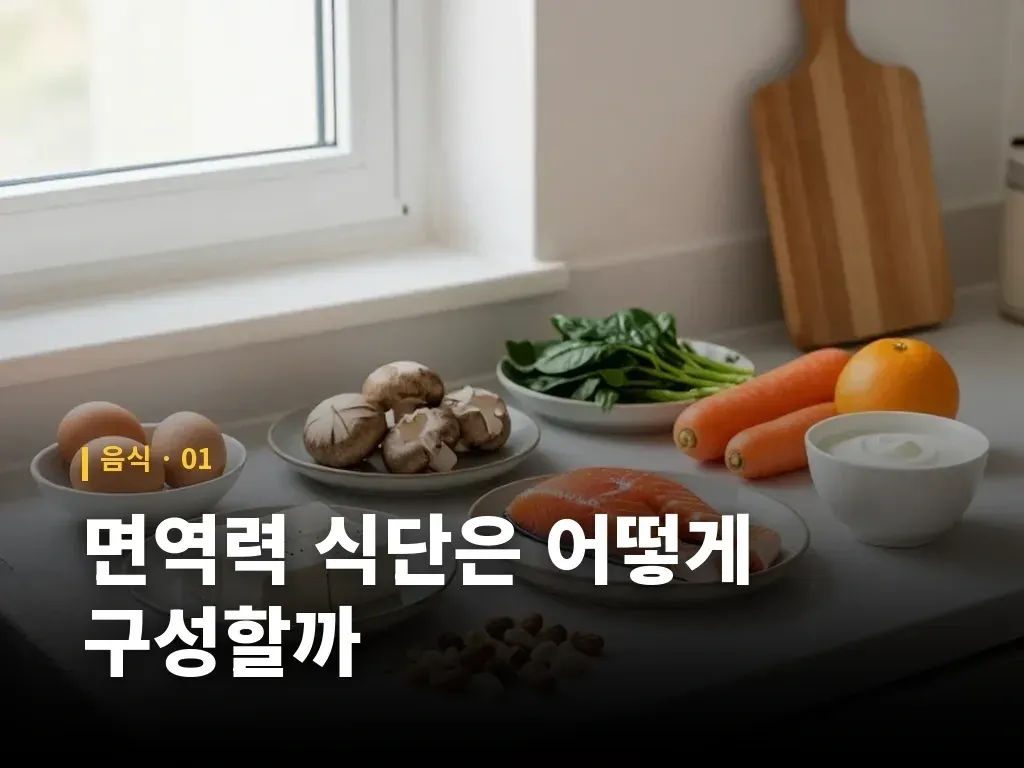 베타카로틴과 비타민 C 식품 이미지