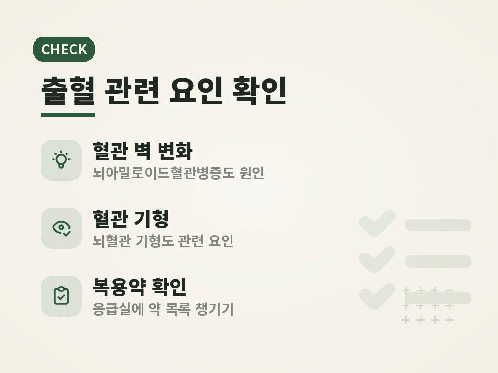 뇌출혈 전조증상과 초기증상 이미지
