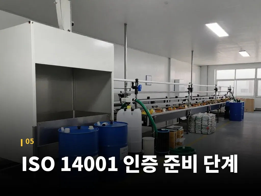 ISO 14001 인증 준비 단계 이미지