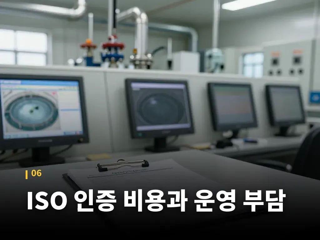 ISO 인증 비용과 운영 부담 이미지