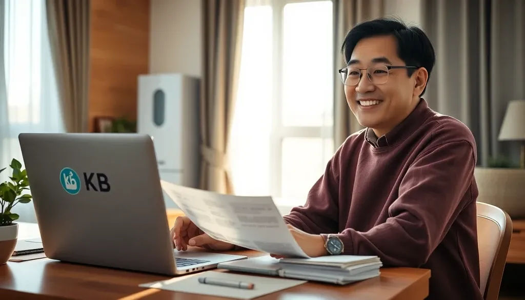 KB새희망홀씨 긴급생계자금 신청 절차와 승인 과정 이미지