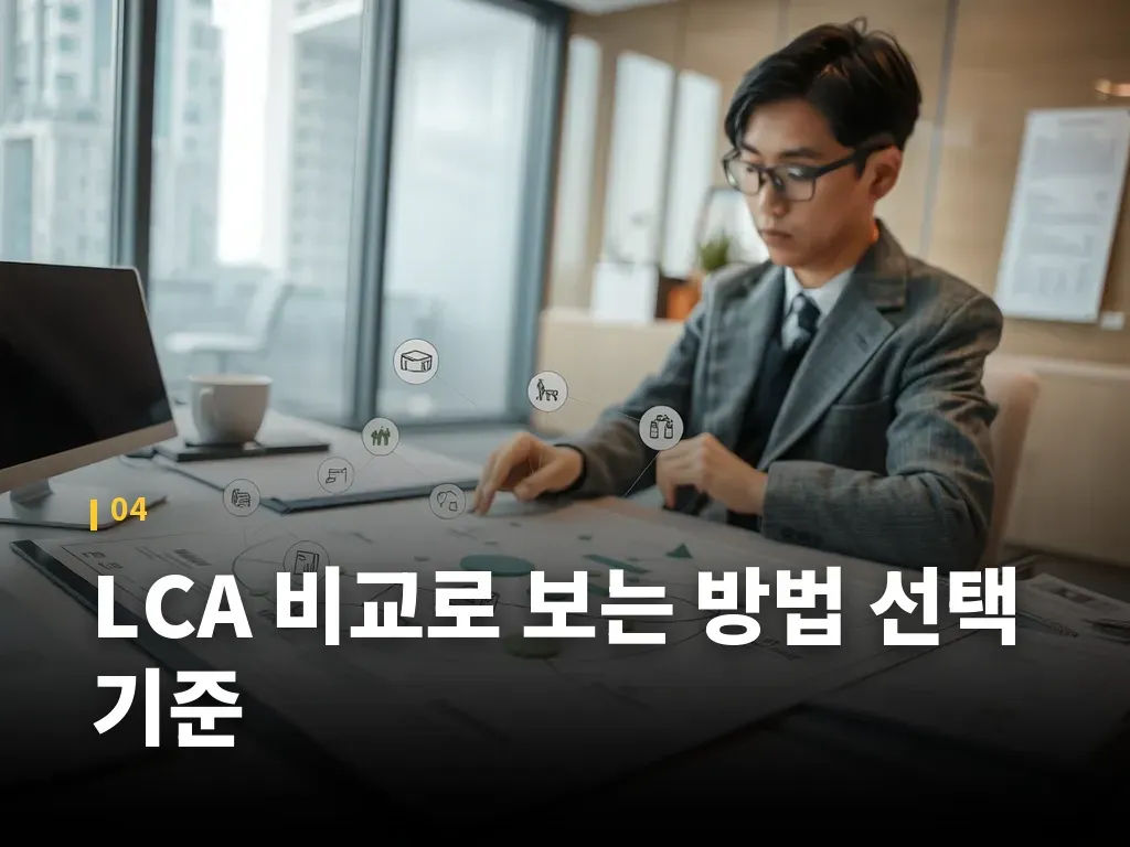 LCA 비교로 보는 방법 선택 기준 이미지