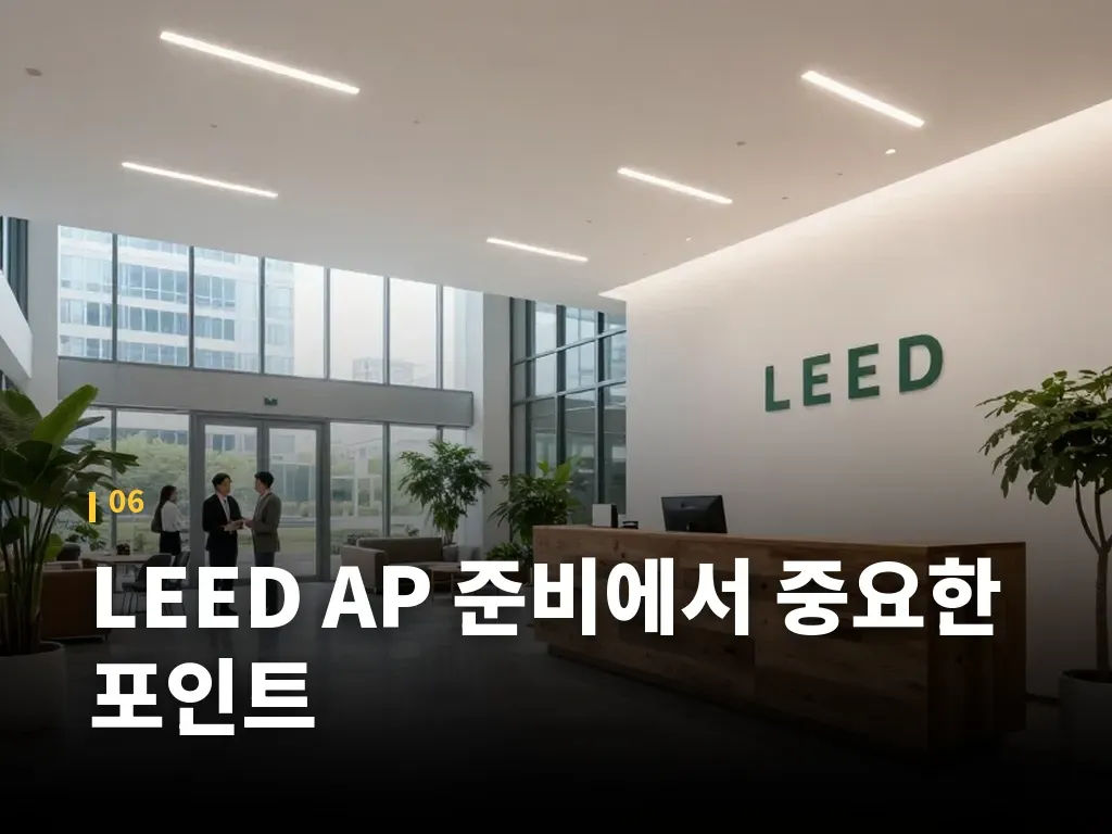 LEED AP 준비에서 중요한 포인트 이미지
