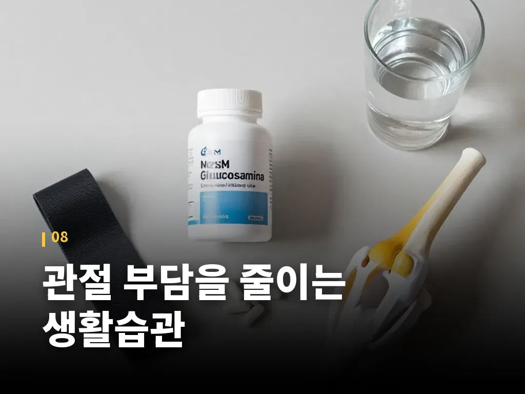 관절 부담을 줄이는 생활습관 이미지