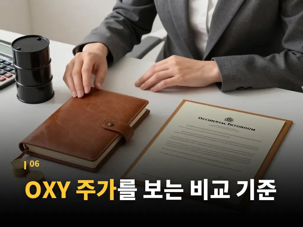 OXY 주가 관련 체크 포인트 이미지