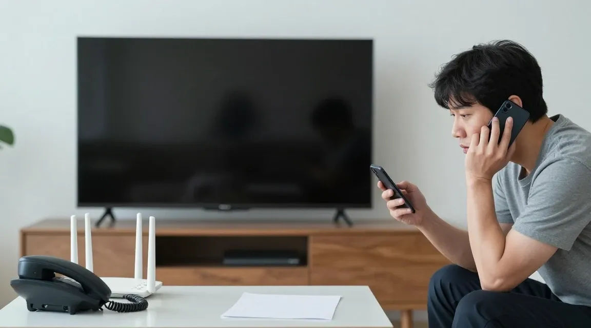 인터넷 장애와 B tv 문의를 구분하는 법 이미지