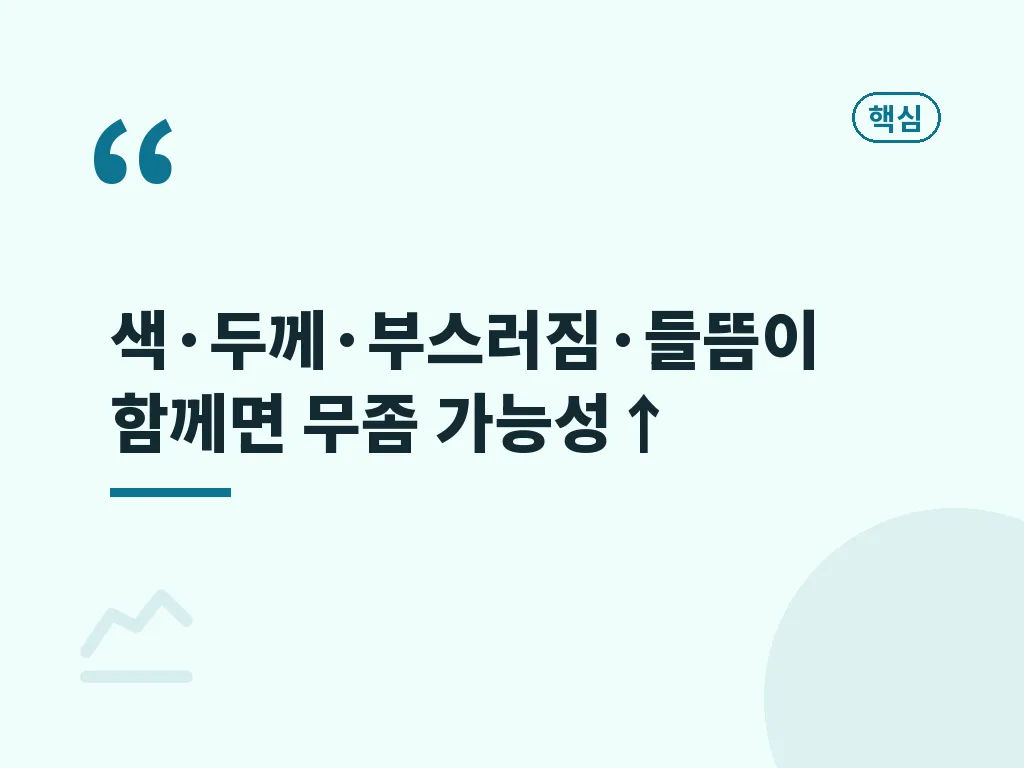 손톱 무좀과 다른 질환 비교 이미지