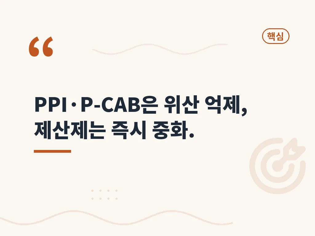 위염약 복용 타이밍과 자주 하는 실수 이미지