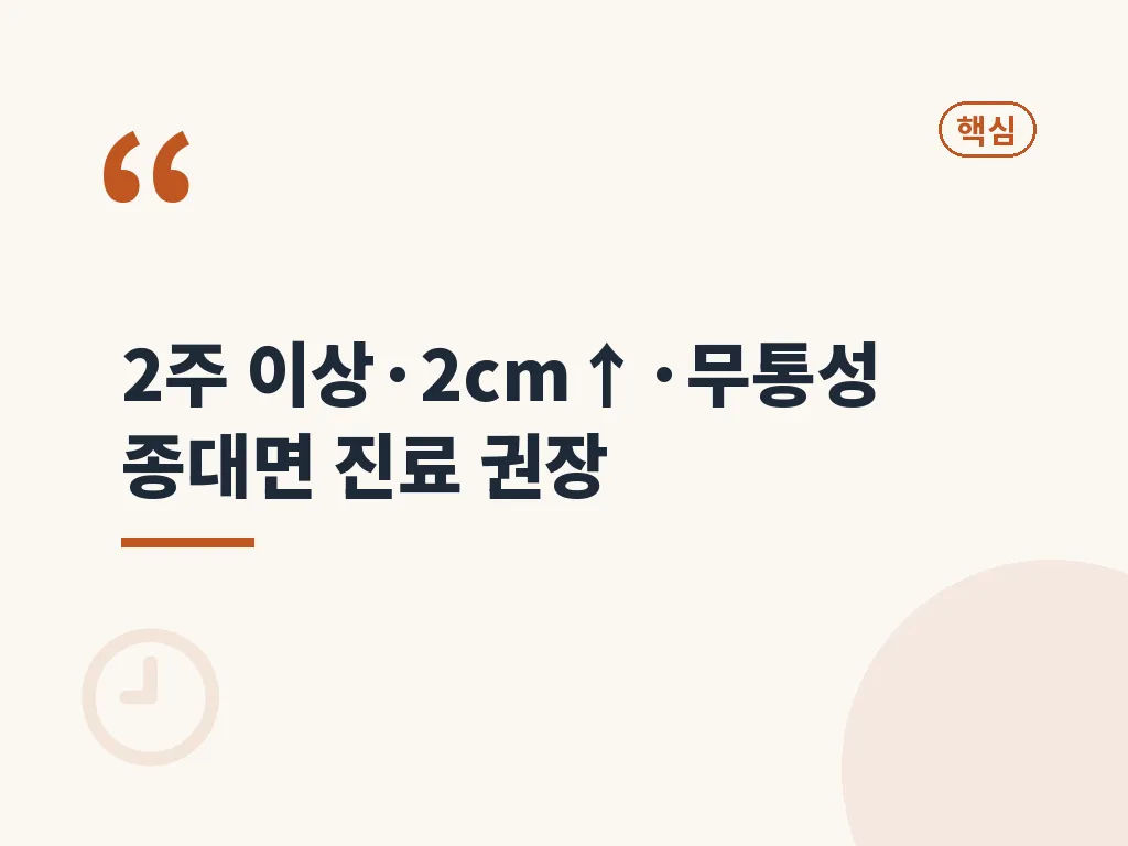 림프절 붓기 원인 비교 이미지