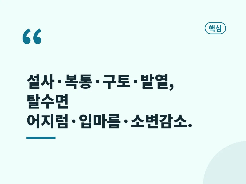 수인성 질병 종류 비교와 특징 이미지