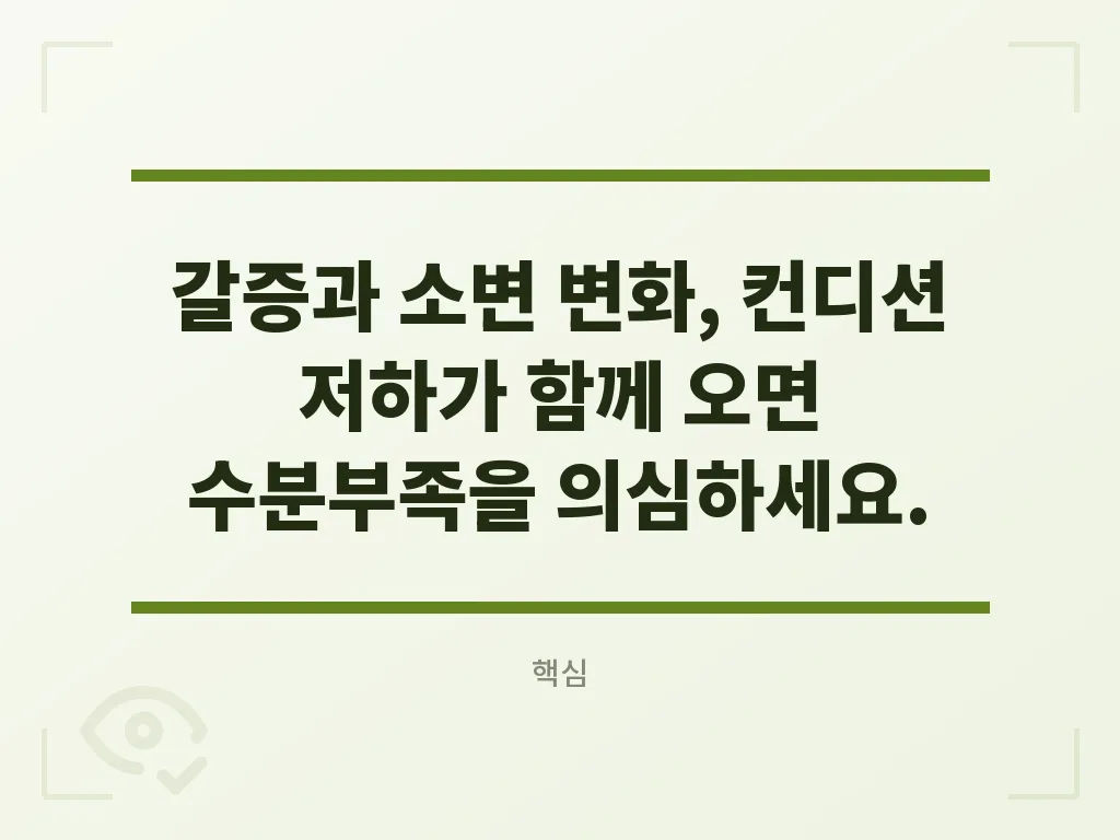 수분부족증상 원인과 생활습관 이미지