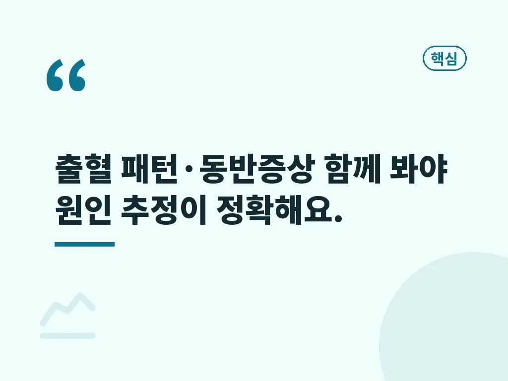 하혈 원인별로 달라지는 위험 신호 이미지