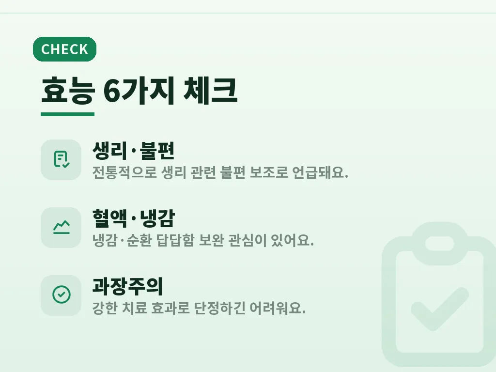 익모초차와 달임 방식 비교 이미지