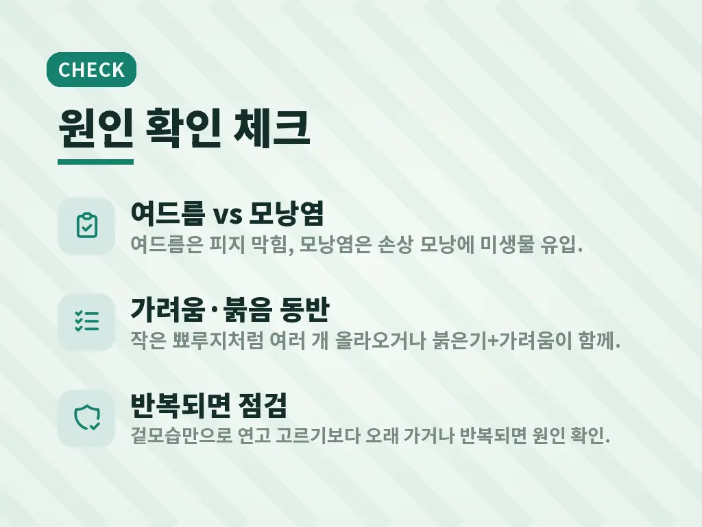 모낭염연고 선택 전에 알아둘 점 이미지