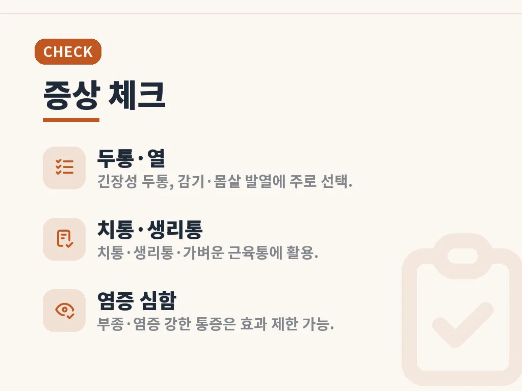 타이레놀 복용 시 주의할 사람 이미지