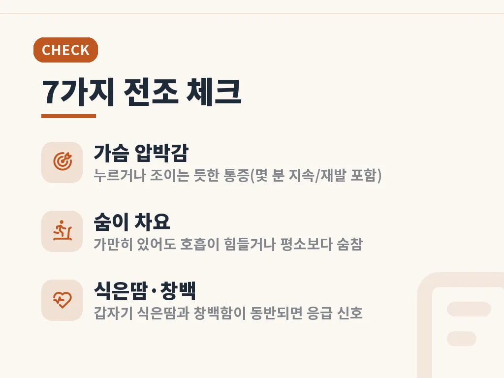 심장마비 전조증상, 고위험군에서 더 주의할 점 이미지