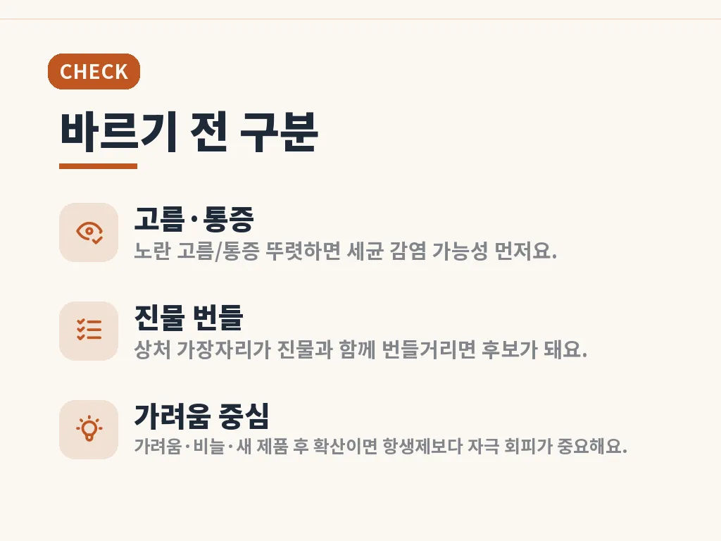 에스로반 연고 사용법 단계 이미지