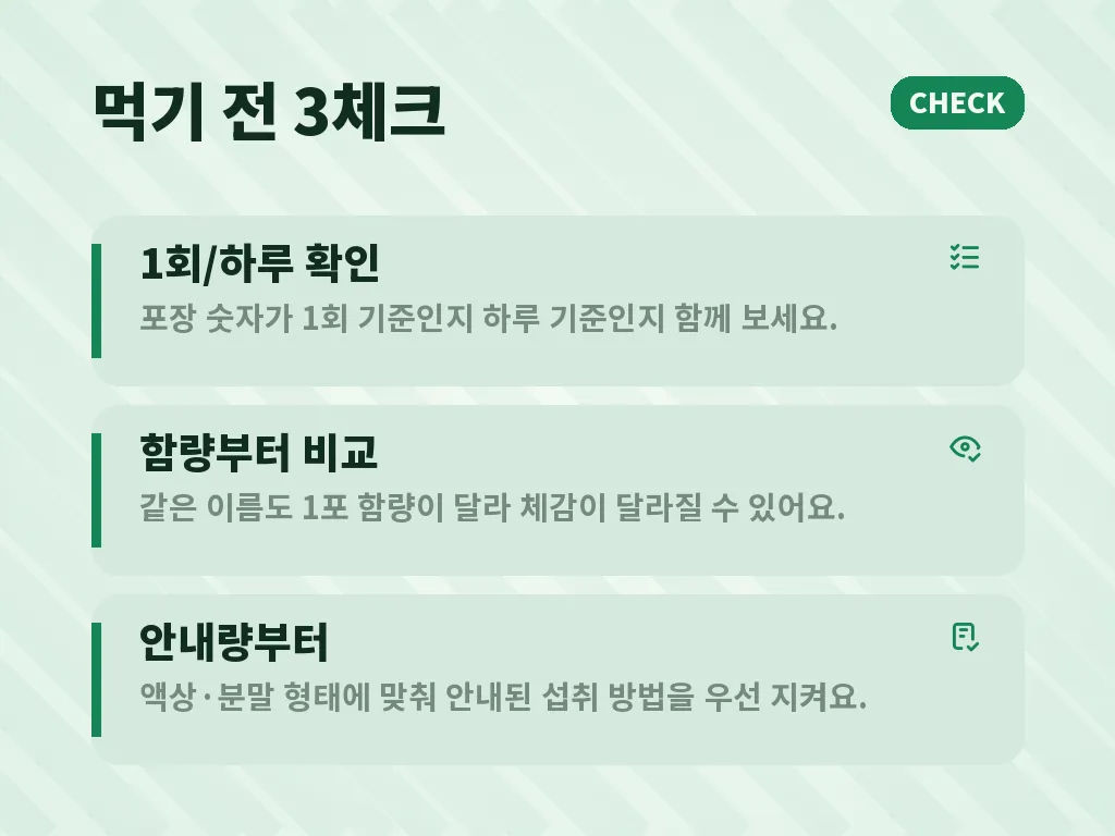 아르기닌추천을 볼 때 비교해야 할 기준 이미지