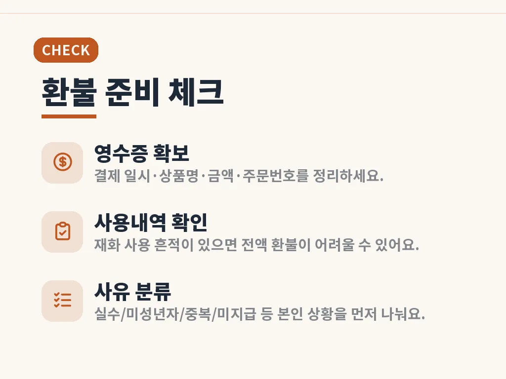메이플키우기 환불 대상 유형 이미지