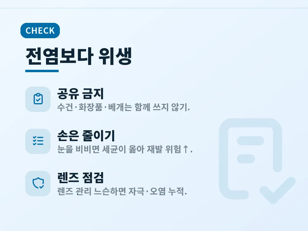 다래끼안과를 찾아야 하는 신호 이미지