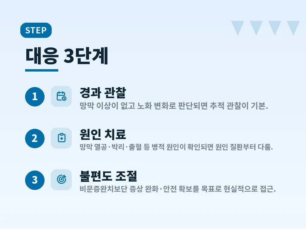 비문증약에 대한 기대와 현실 이미지