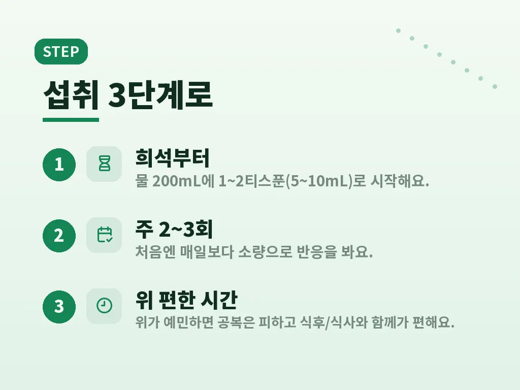 천연 발효 사과식초 활용이 맞는 사람과 주의할 사람 이미지