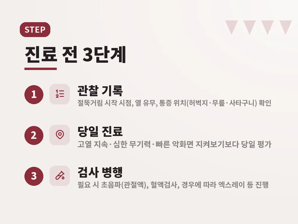 치료와 집에서의 관리 이미지