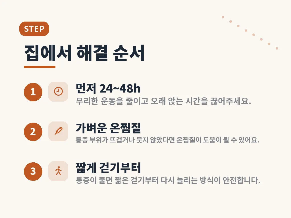 운동으로 회복을 돕는 방법 이미지