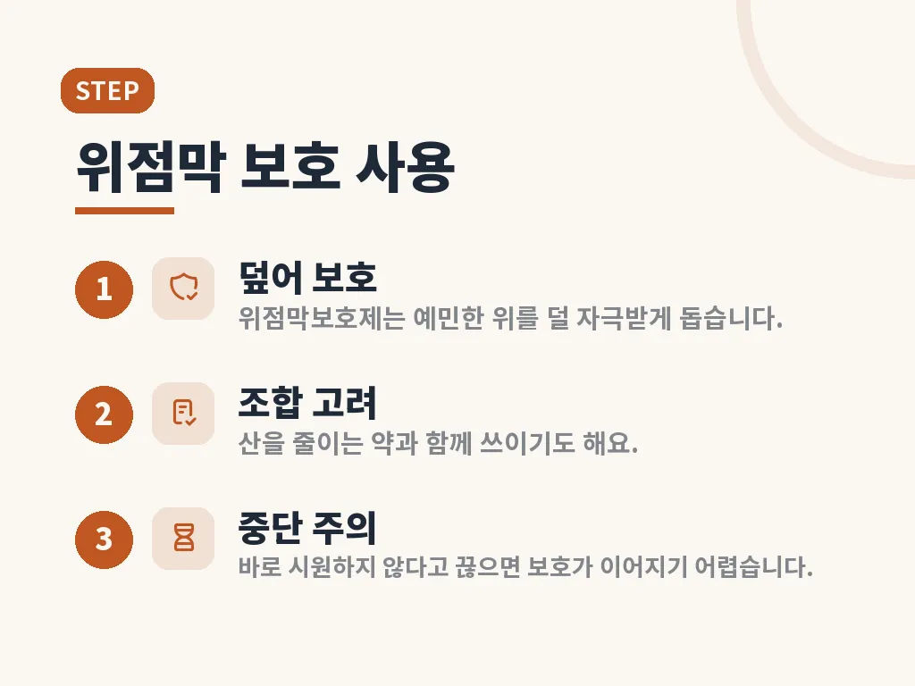 위염약만으로 부족한 경우 이미지