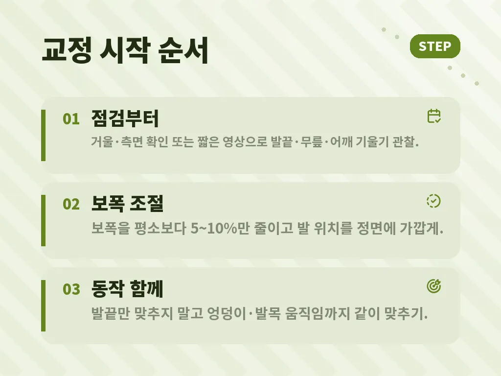 집에서 해볼 수 있는 교정 습관 이미지