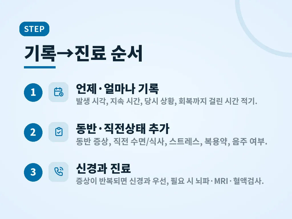 뇌전증 전조증상에 따른 생활 대처 이미지