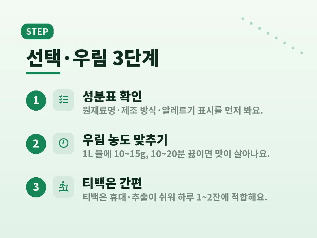 작두콩차만들기 실전 방식 이미지
