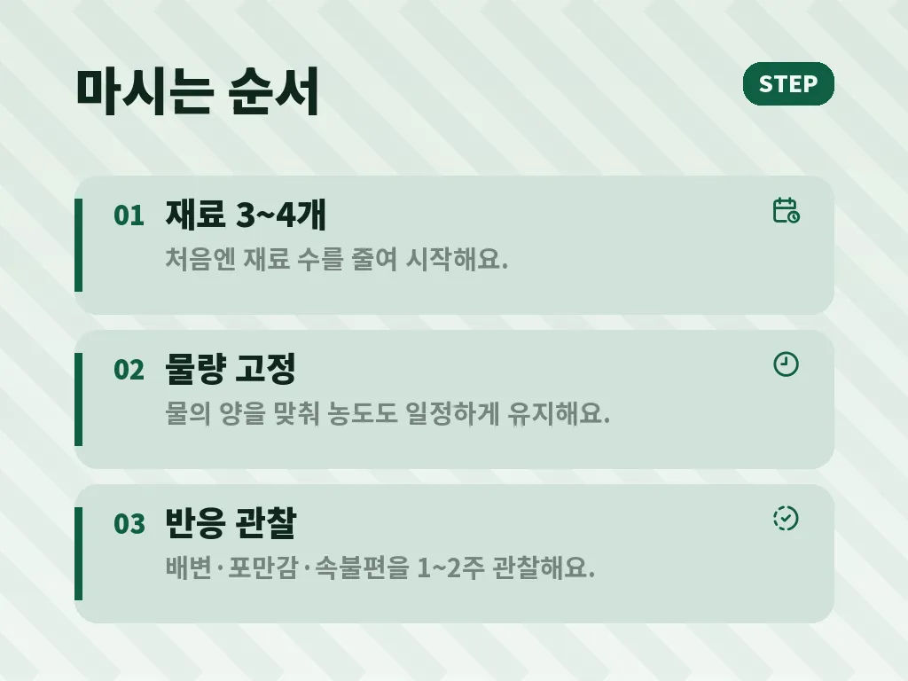 해독주스효과의 한계와 주의점 이미지