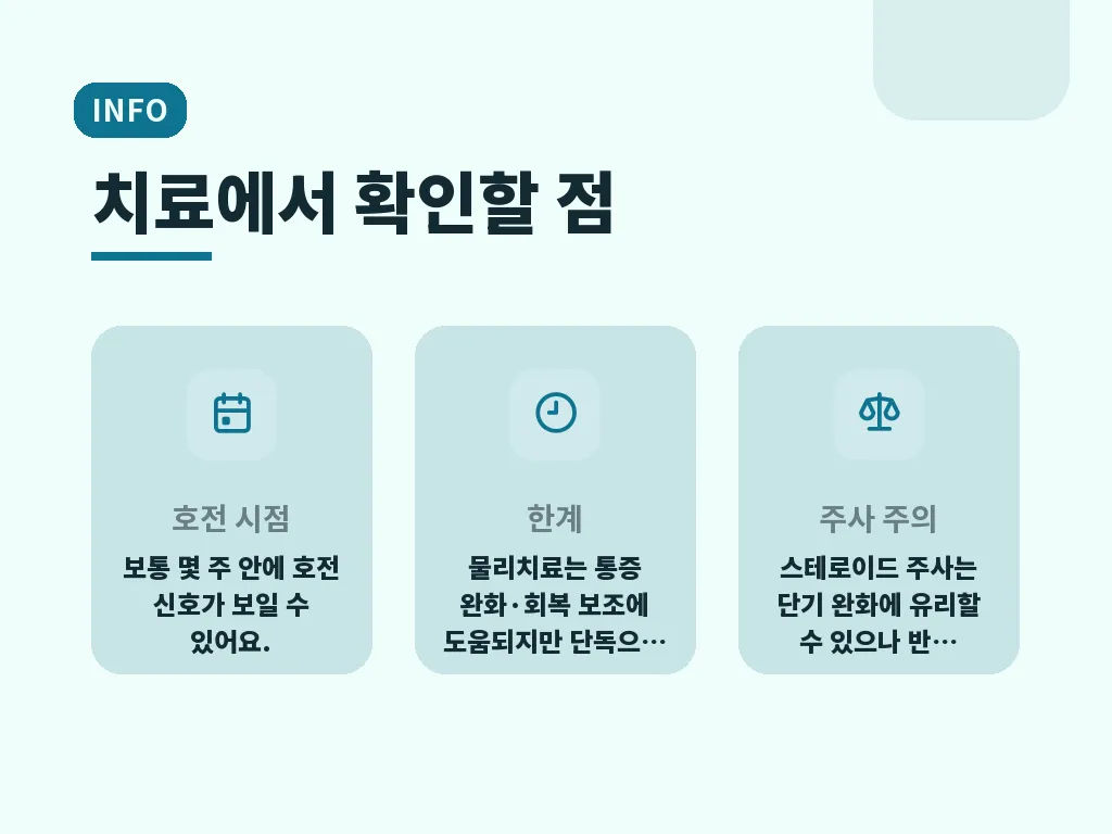 내측상과염 유형별 관리 차이 이미지