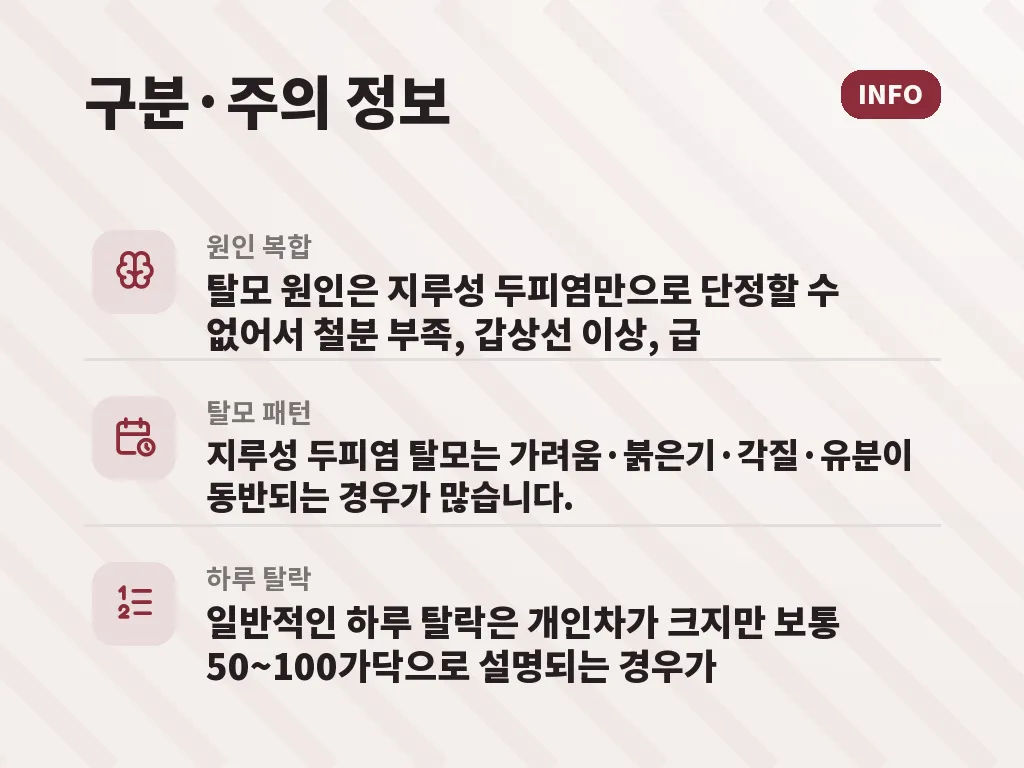 아기지루성두피염과 성인 두피염의 차이 이미지