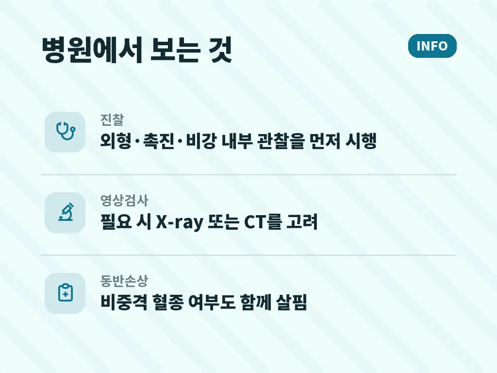 코뼈 골절 증상에 따라 선택하는 코뼈골절병원 이미지