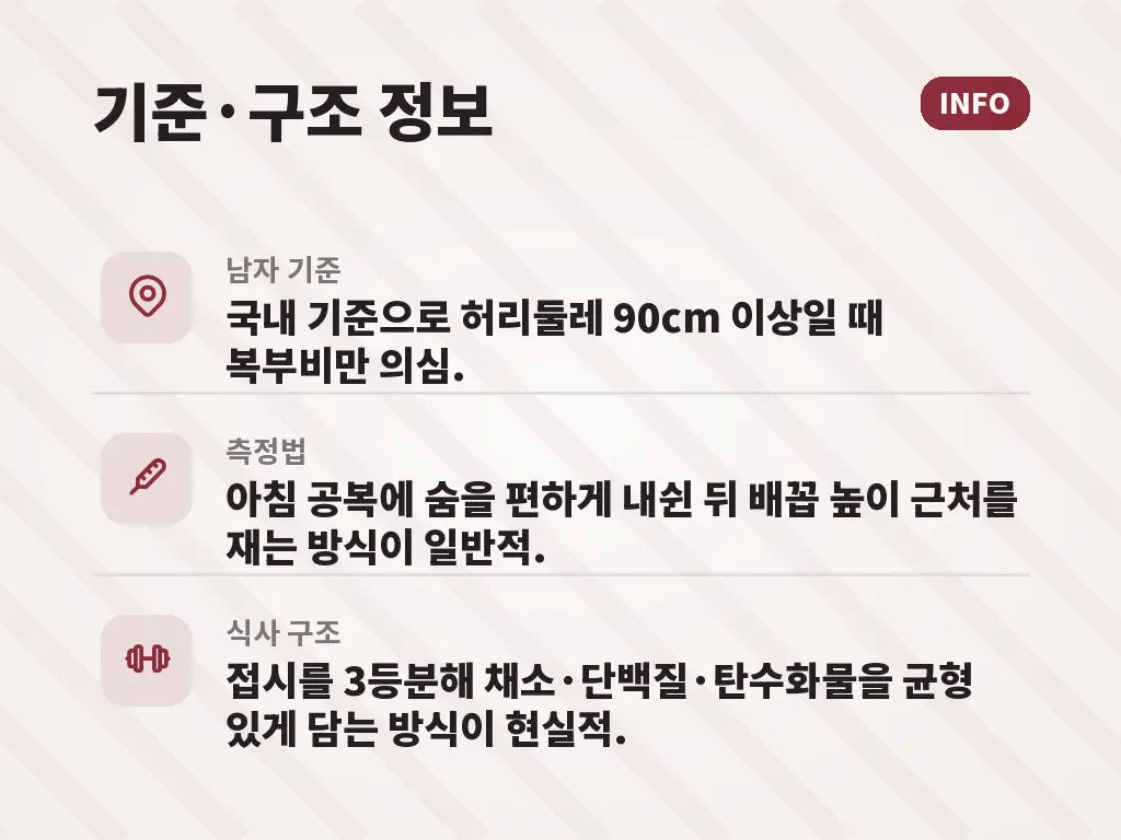 복부비만병원에서 주로 보는 검사와 상담 이미지