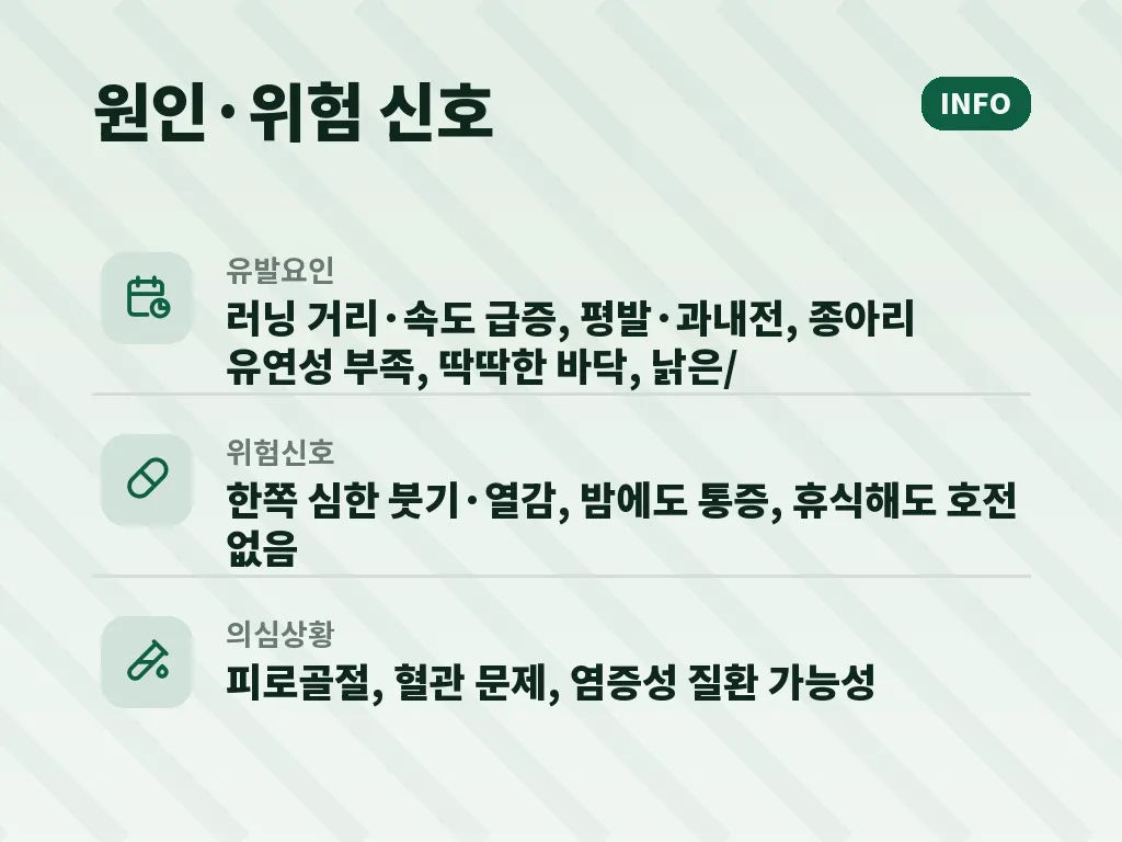 러닝 습관과 환경 점검 이미지