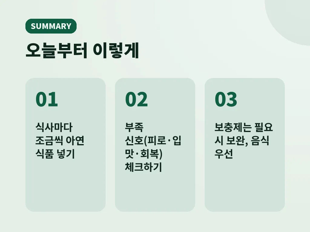 아연 많은음식으로 실천하기 쉬운 식탁 예시 이미지
